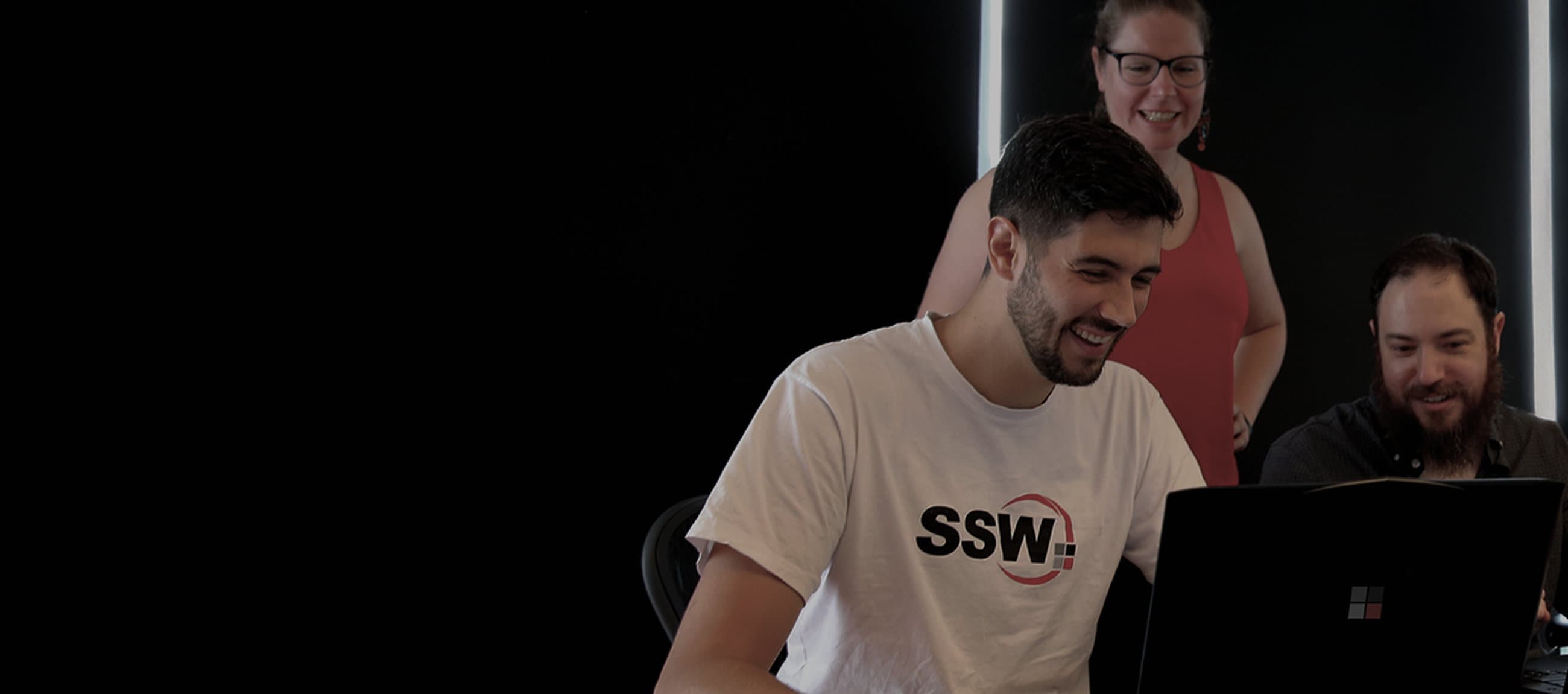 SSW team members collaborating